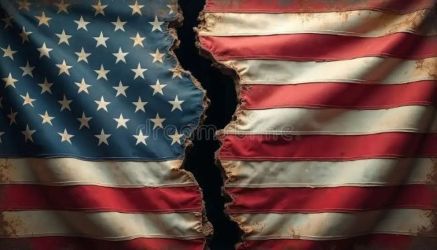 tattered american flag